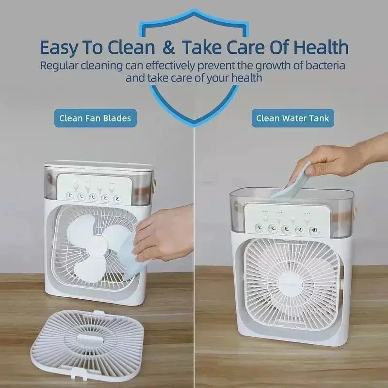 HushBreeze is easy to clean - removable fan cover and tank
