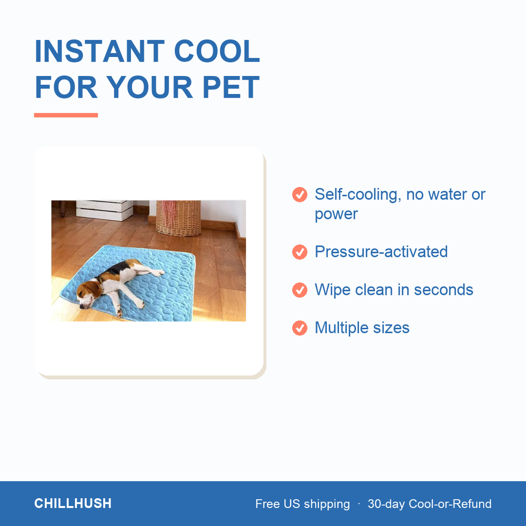 HushMat™ — Self-Cooling Pet Mat for Dogs & Cats